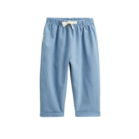 Pantalon enfant en chambray ciao milano Bleu 2 - vertbaudet enfant 