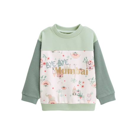 Sweat-shirt enfant arya Vert 2 - vertbaudet enfant 