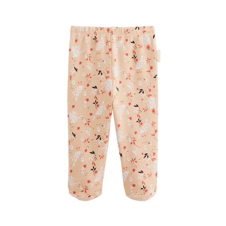 Ensemble bébé gilet et pantalon en coton nid d'abeille miss plume Ecru 5 - vertbaudet enfant 