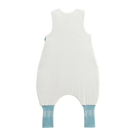 Turbulette d'hiver en velours avec pieds retroussables oscar Bleu 3 - vertbaudet enfant 