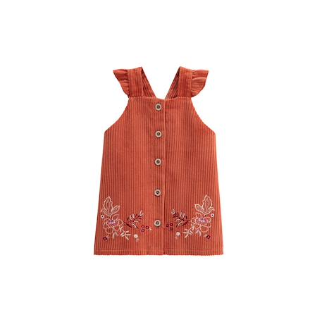 Robe en velours côtelé manouk Orange 2 - vertbaudet enfant 