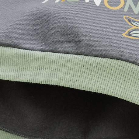 Sweat-shirt en molleton ultra chaud boavista Gris 4 - vertbaudet enfant 