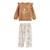 Ensemble bébé sweat et pantalon en molleton chincha Camel 2 - vertbaudet enfant 
