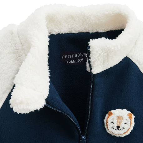 Veste enfant intérieur polaire charly Bleu 4 - vertbaudet enfant 