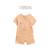 Barboteuse bébé + headband en gaze de coton sierra Peche 2 - vertbaudet enfant 
