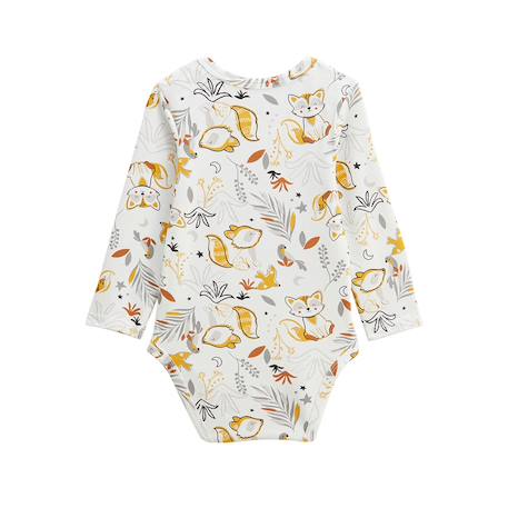 Lot de 2 bodies bébé manches longues petit loup Gris 4 - vertbaudet enfant 