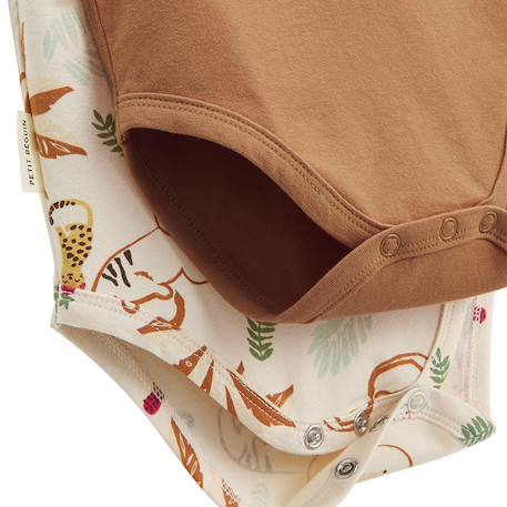 Lot de 2 bodies bébé manches courtes tango Ecru 3 - vertbaudet enfant 