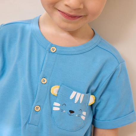 Ensemble bébé t-shirt et short biscarosse Bleu 6 - vertbaudet enfant 