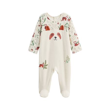 Pyjama bébé en velours gustin Beige 2 - vertbaudet enfant 