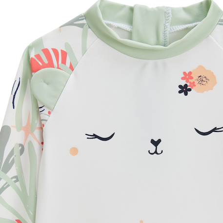Maillot de bain bébé 2 pièces t-shirt de protection uv & culotte arya Vert 4 - vertbaudet enfant 