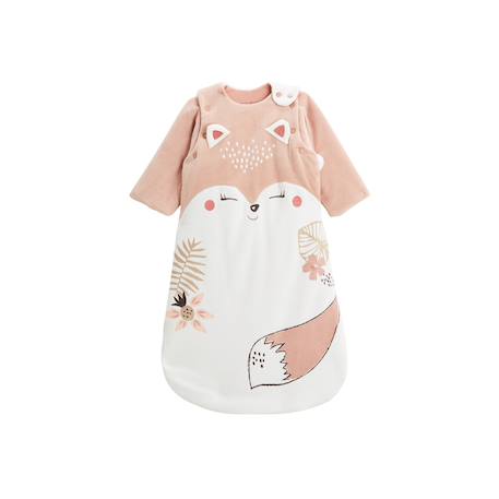 Gigoteuse d'hiver en velours avec manches amovibles machu picchu Ecru 2 - vertbaudet enfant 