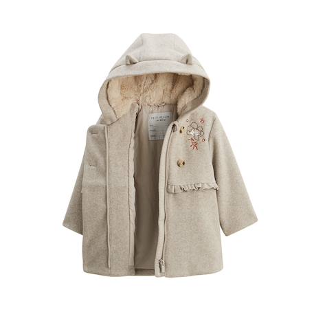 Manteau enfant avec capuche manouk Beige 4 - vertbaudet enfant 