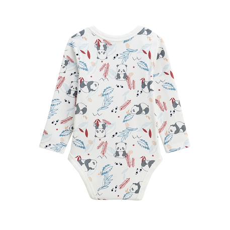 Lot de 2 bodies bébé manches longues tao Bleu 4 - vertbaudet enfant 