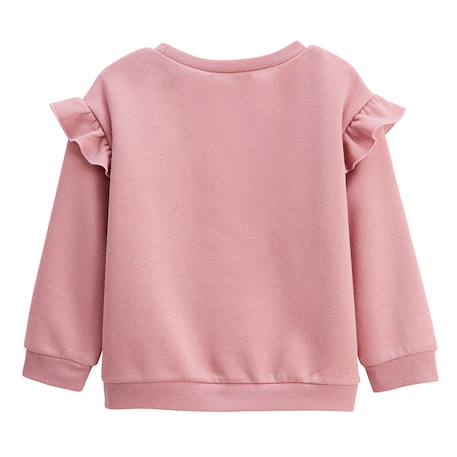 Ensemble enfant sweat et legging en molleton céleste Rose 3 - vertbaudet enfant 