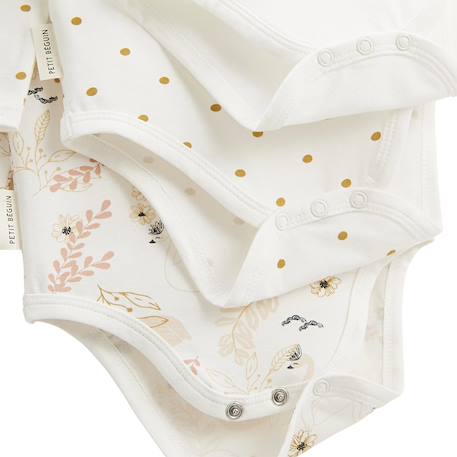 Lot de 3 bodies bébé manches longues misty Ecru 3 - vertbaudet enfant 