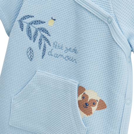 Barboteuse bébé + foulard zeste d'amour Bleu 3 - vertbaudet enfant 