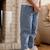Pantalon enfant en chambray ciao milano Bleu 6 - vertbaudet enfant 