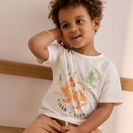 T-shirt enfant kanha Ecru 5 - vertbaudet enfant 