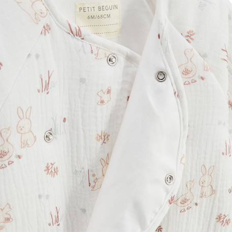 Surpyjama en gaze de coton douceur Ecru 4 - vertbaudet enfant 