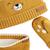 Ensemble bonnet, moufles et cache-cou enfant en tricot charly Ocre 3 - vertbaudet enfant 
