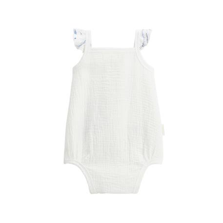 Lot de 2 bodies bébé à bretelles en gaze de coton tiana Ecru 5 - vertbaudet enfant 