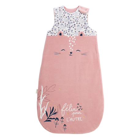 Gigoteuse d'hiver en velours céleste Rose 2 - vertbaudet enfant 