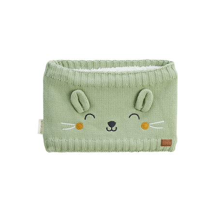 Cache cou enfant en tricot boavista Kaki 2 - vertbaudet enfant 