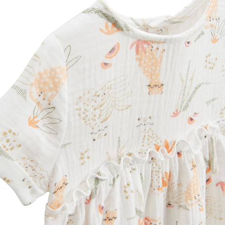 Robe bébé en gaze de coton sierra Ecru 4 - vertbaudet enfant 