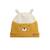 Ensemble bonnet, moufles et cache-cou enfant en tricot charly Ocre 4 - vertbaudet enfant 