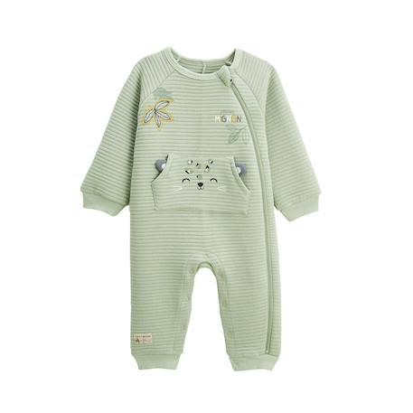 Surpyjama bébé en coton matelassé boavista Kaki 2 - vertbaudet enfant 