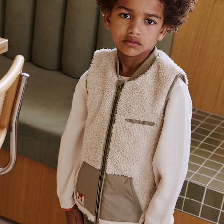 Veste sans manches en sherpa gustin Beige 6 - vertbaudet enfant 