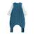 Turbulette d'hiver en velours avec pieds retroussables et manches amovibles bianca Bleu 3 - vertbaudet enfant 
