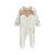 Pyjama bébé en velours nino Ecru 2 - vertbaudet enfant 