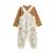 Ensemble salopette bébé en molleton et t-shirt lamascotte Ecru 4 - vertbaudet enfant 