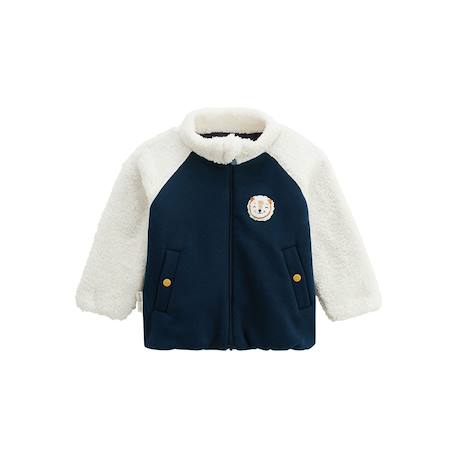 Veste enfant intérieur polaire charly Bleu 2 - vertbaudet enfant 