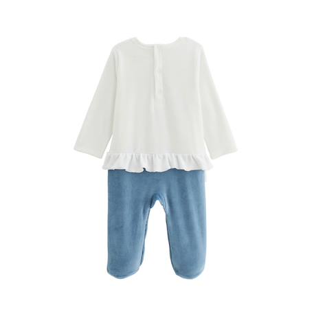 Pyjama bébé en velours polarmoon Bleu 4 - vertbaudet enfant 