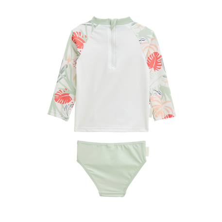 Maillot de bain bébé 2 pièces t-shirt de protection uv & culotte arya Vert 3 - vertbaudet enfant 
