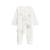 Pyjama bébé en velours ouverture pont mon petit chou du pérou Ecru 2 - vertbaudet enfant 