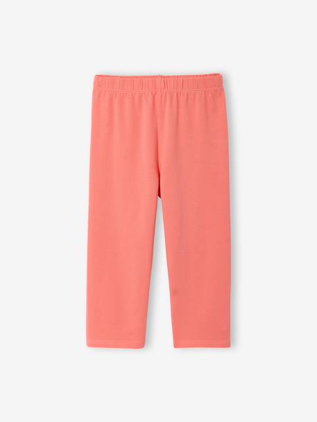 Lot de 2 leggings fille mi-mollets gris chiné+mauve+vert émeraude 2 - vertbaudet enfant 