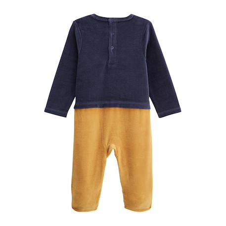 Pyjama bébé en velours charly Bleu 3 - vertbaudet enfant 