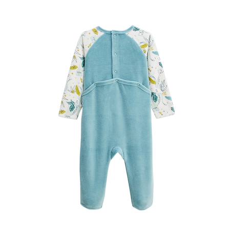 Pyjama bébé en velours oscar Bleu 4 - vertbaudet enfant 
