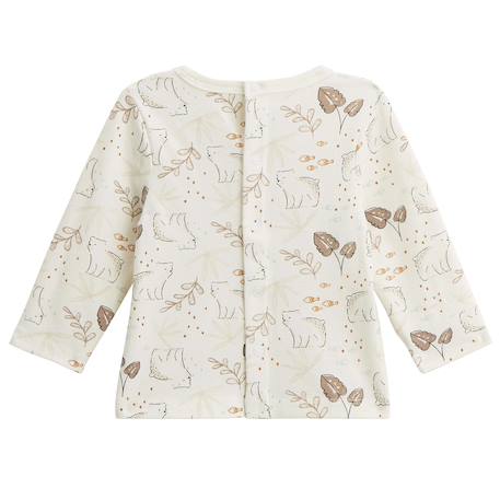 Ensemble salopette bébé en sherpa et t-shirt câlins Marron 6 - vertbaudet enfant 
