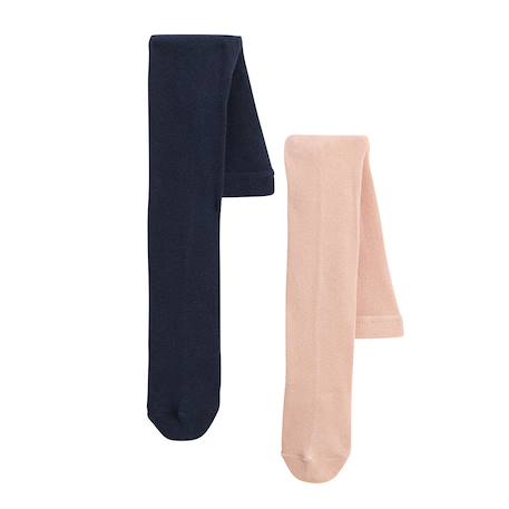 Lot de 2 paires de collants enfant tchatcha Bleu 2 - vertbaudet enfant 