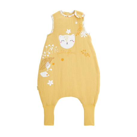 Turbulette tog 2 en gaze de coton avec pieds retroussables ciao milano Jaune 2 - vertbaudet enfant 