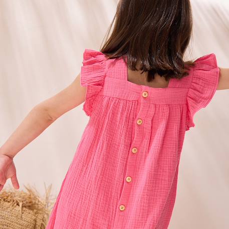 Robe bébé en gaze de coton bahamas Rose 5 - vertbaudet enfant 