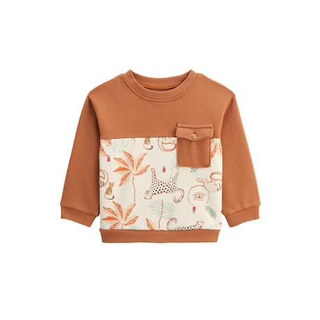 Sweat-shirt enfant tango Marron 2 - vertbaudet enfant 