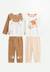 Lot de 2 pyjamas bébé 2 pièces en velours chincha Camel 1 - vertbaudet enfant 