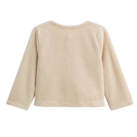 Ensemble gilet et pantalon bébé en velours câlins Ecru 5 - vertbaudet enfant 