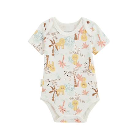 Lot de 2 bodies bébé manches courtes auguste Jaune 4 - vertbaudet enfant 