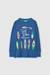 T-shirt enfant en coton à manches longues  coton Bleu 1 - vertbaudet enfant 